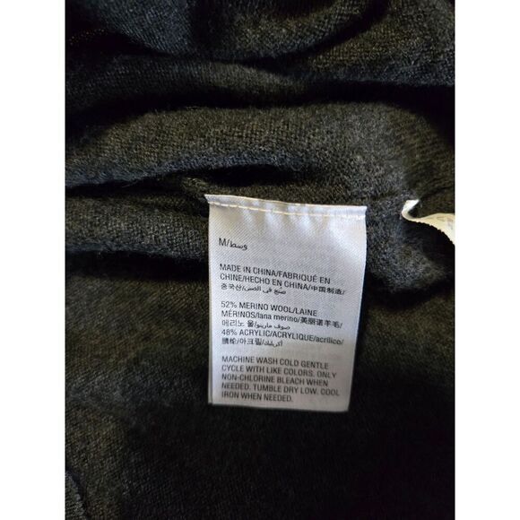 Club Room Men's Gray Merino Wool Blend Pullover Sweater Size Medium - Picture 4 of 6